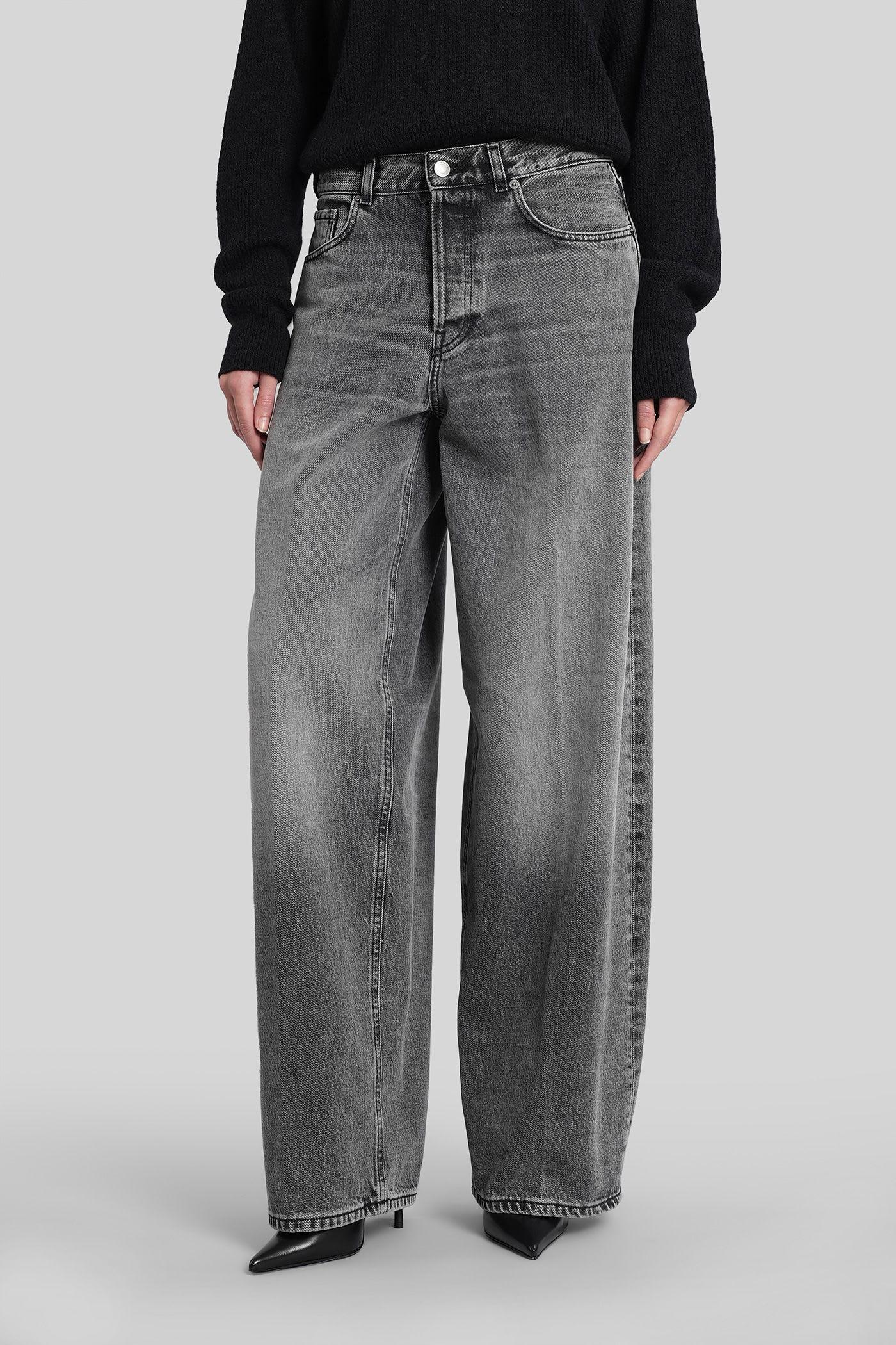 haikure bethany flannel jeans in grey denim