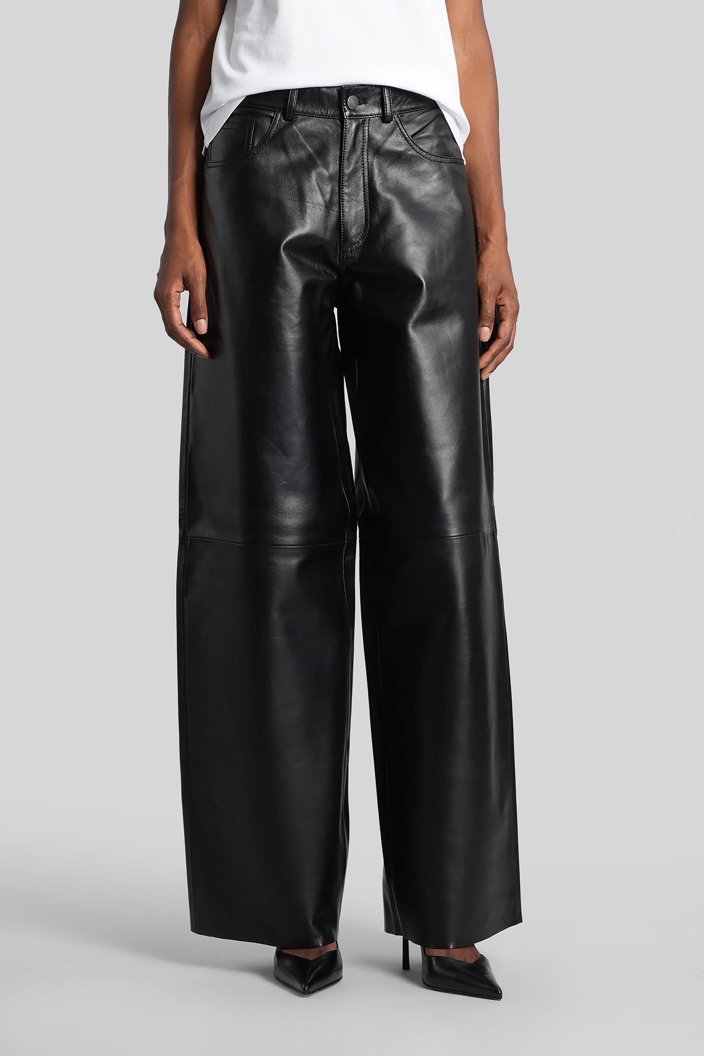 haikure bethany pants in black leather