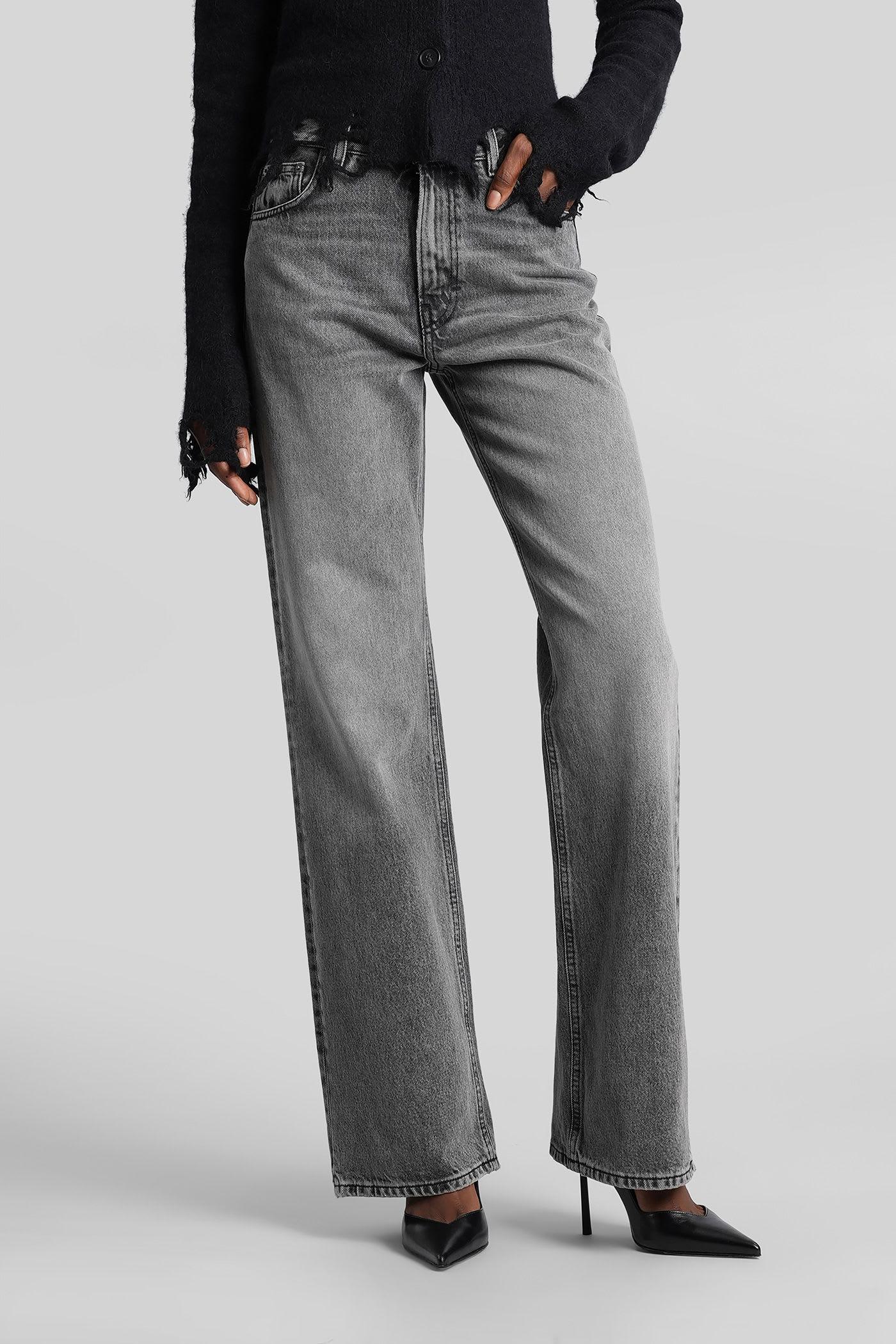 haikure korea jeans in grey denim