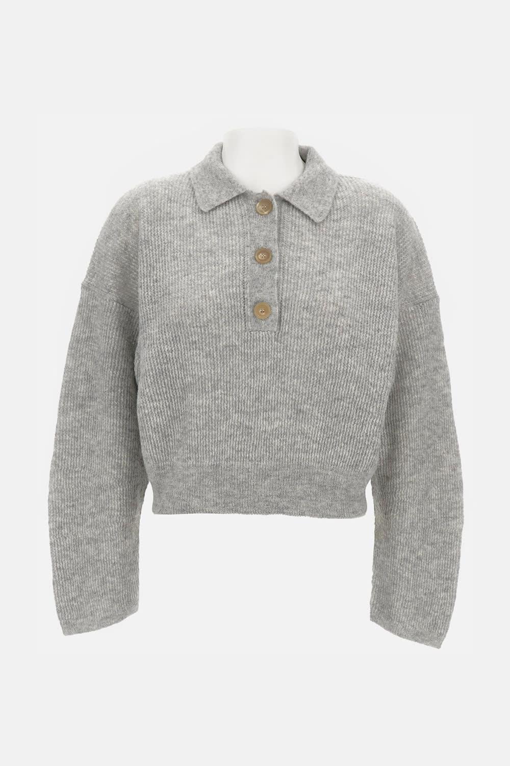 haikure sweater with buttons