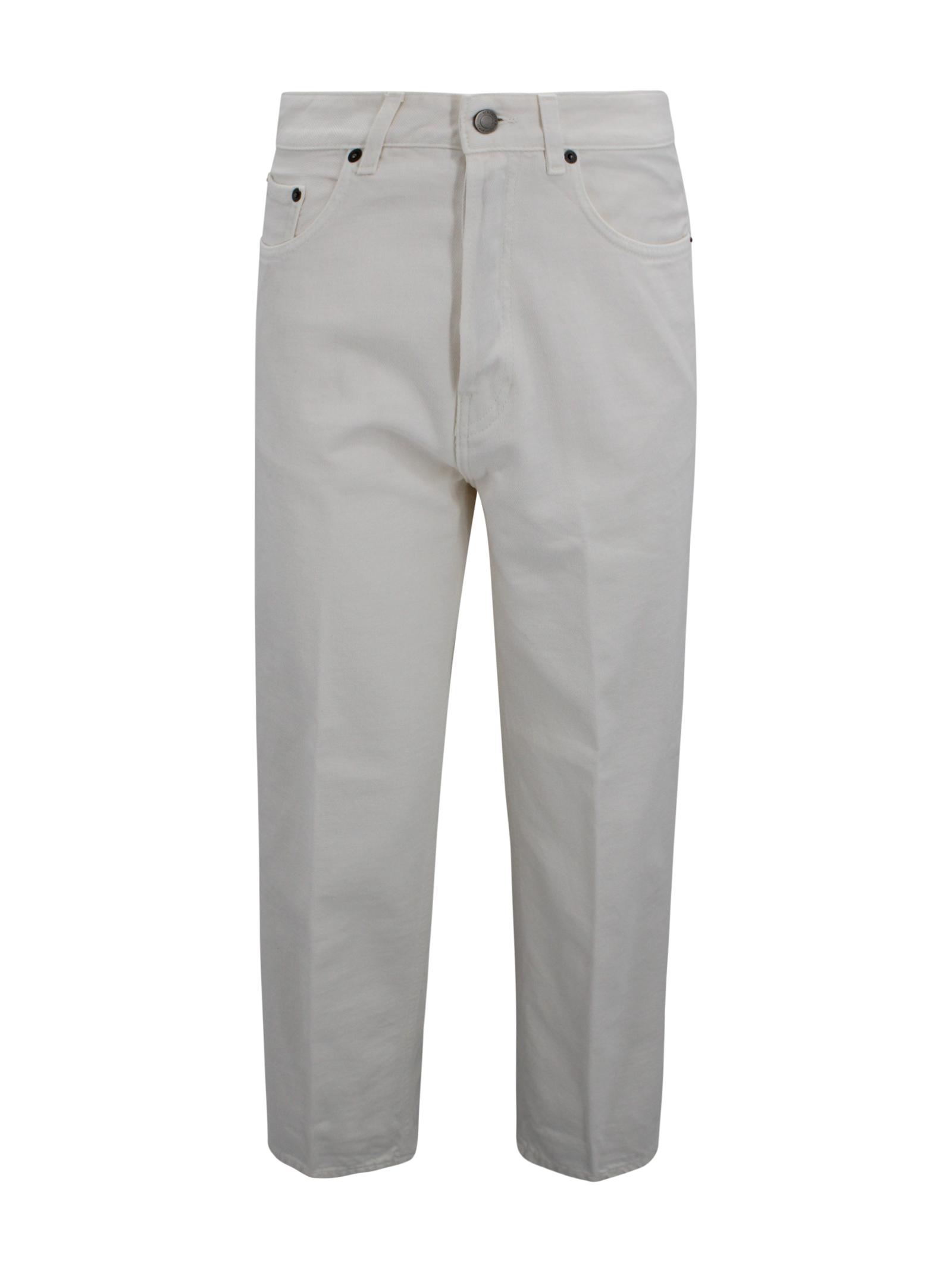 haikure trousers white cotton - women