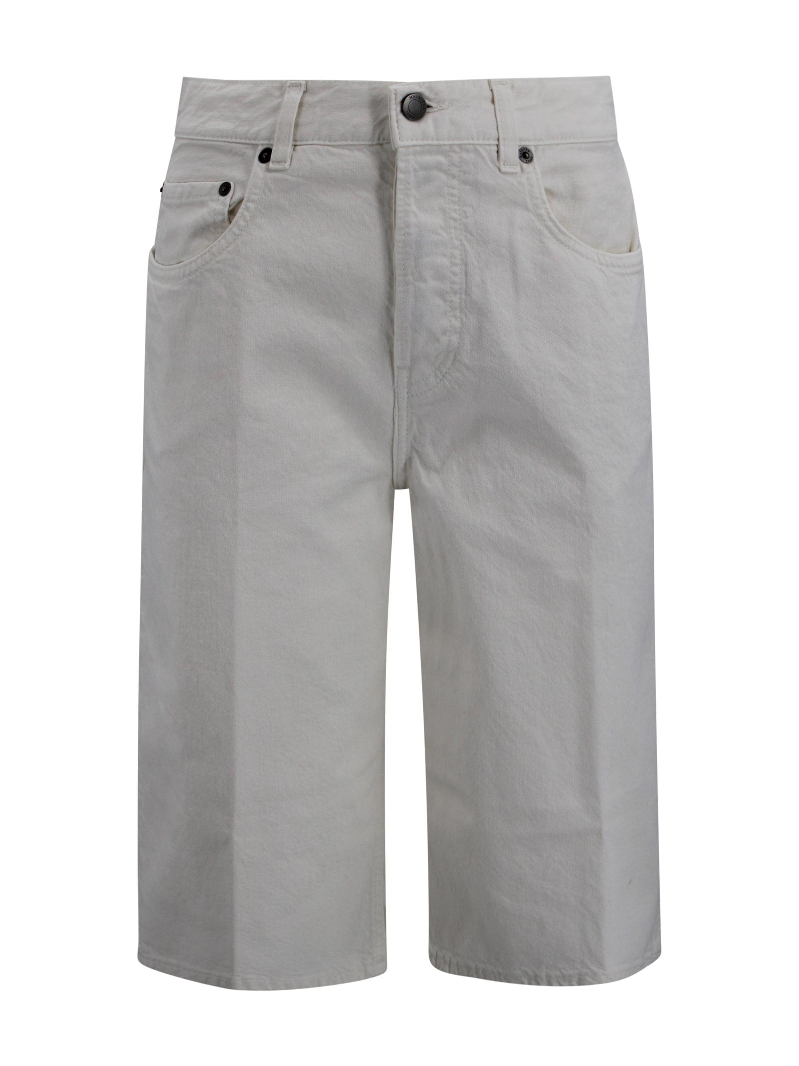 haikure trousers white cotton - women