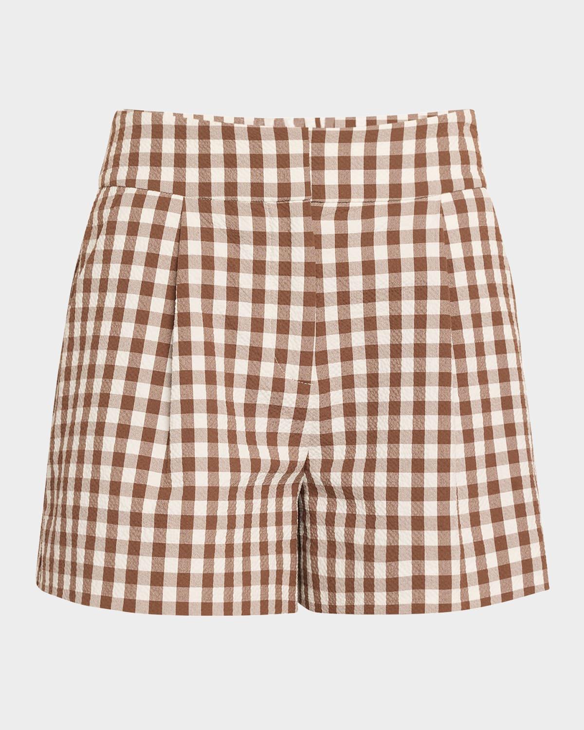 haina gingham shorts
