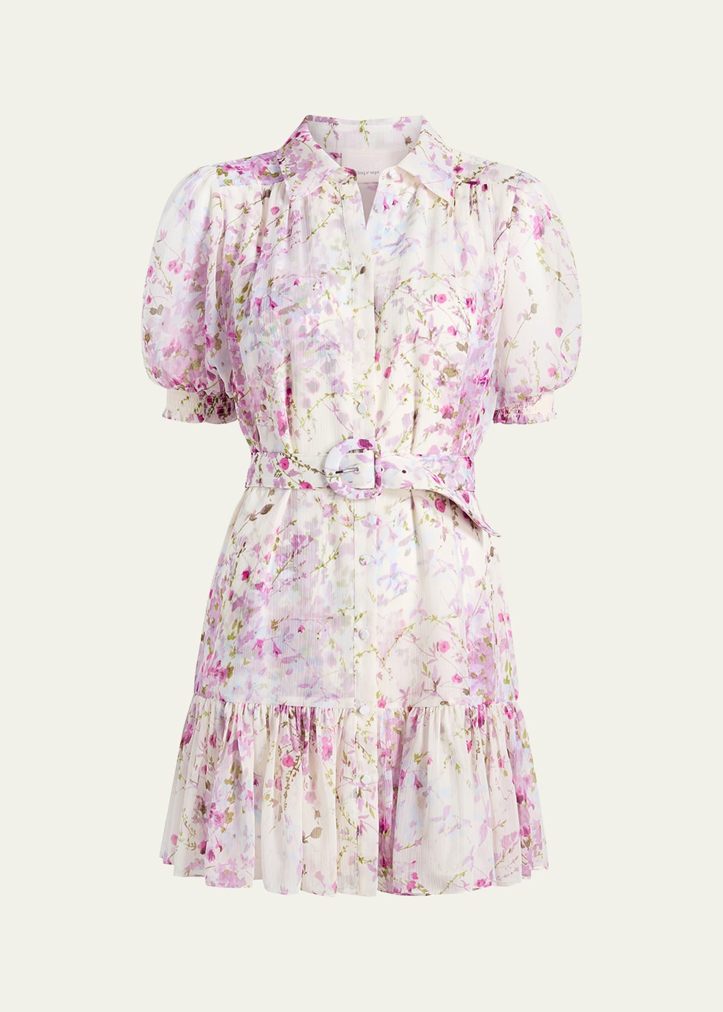 halbini midsummer bloom mini dress