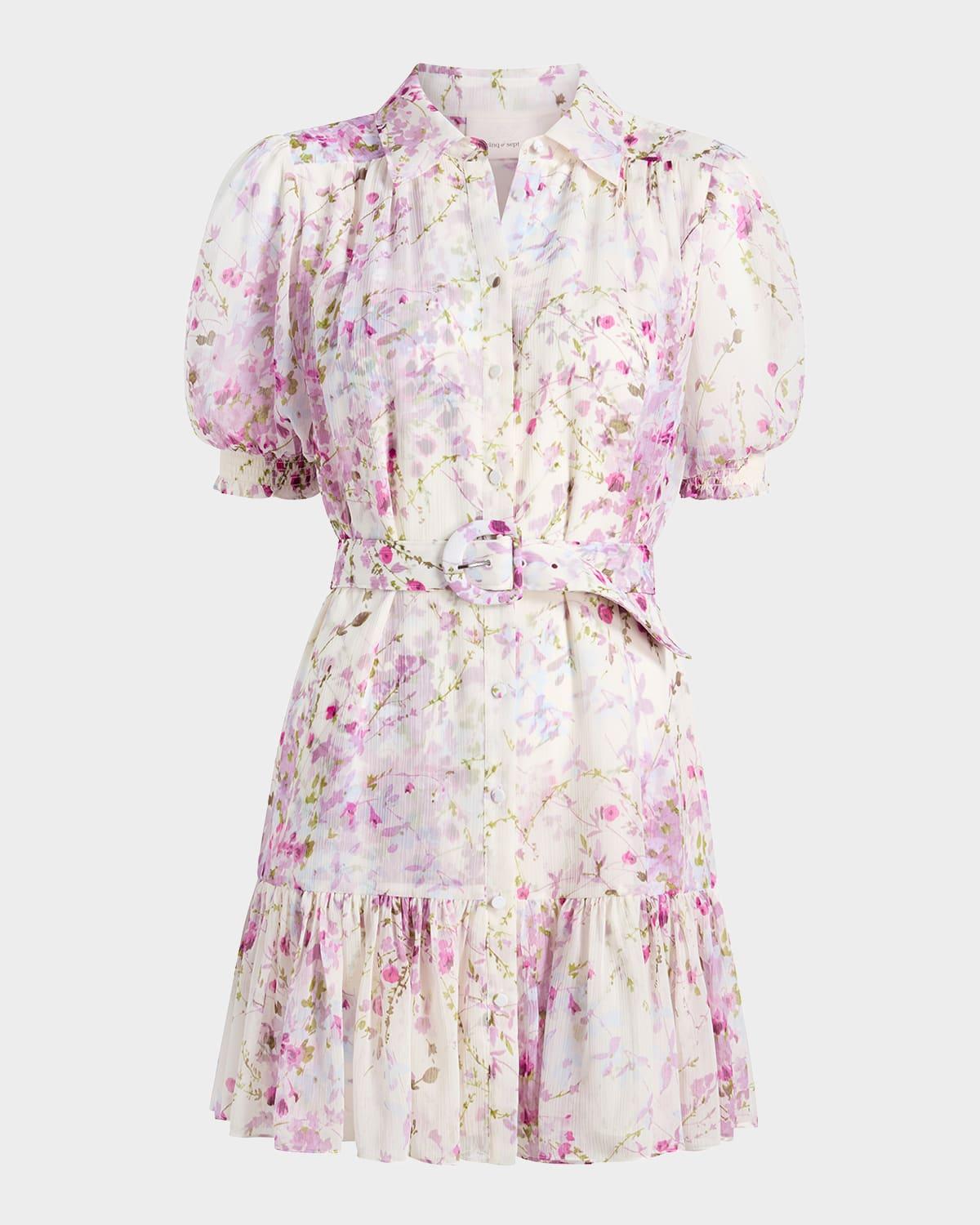 halbini midsummer bloom mini dress