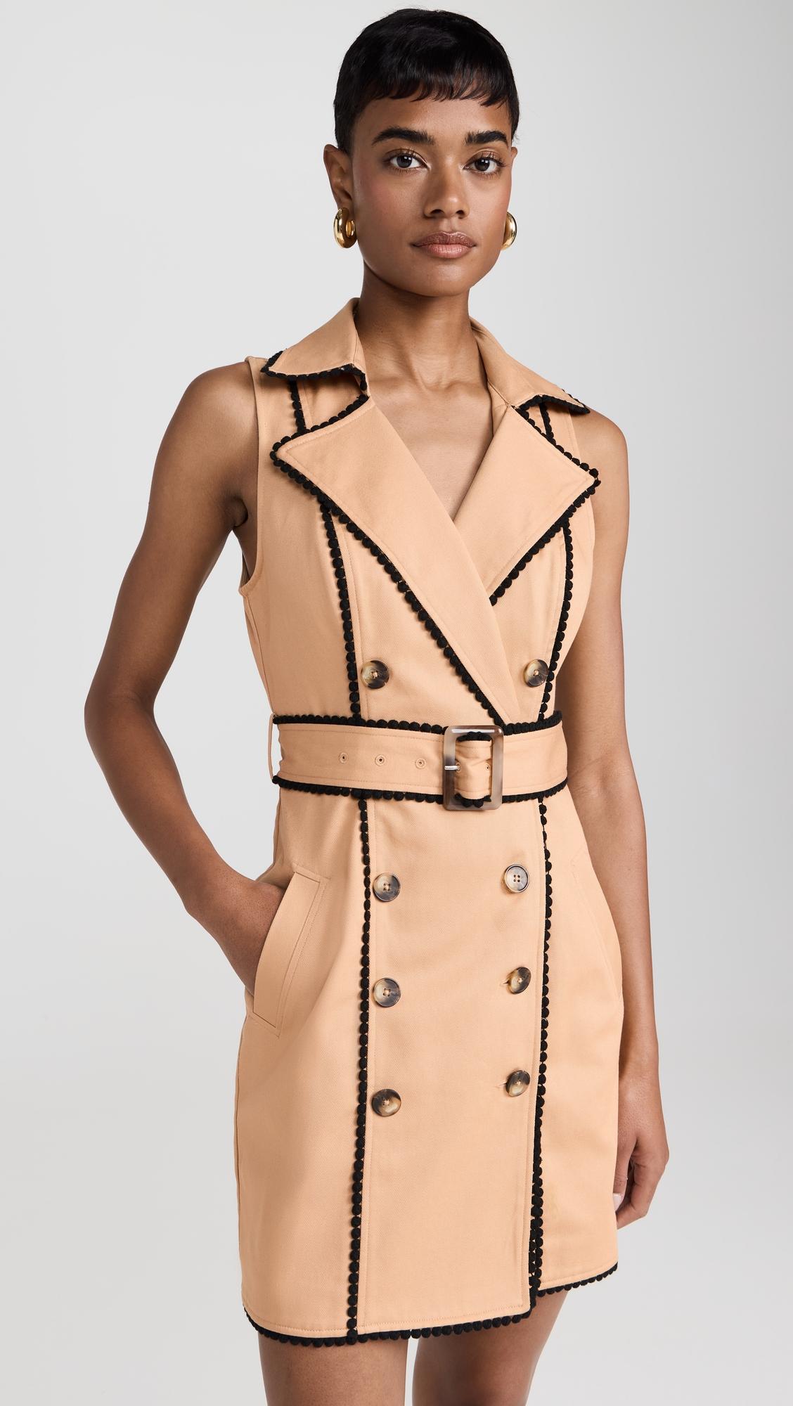 hale trench mini dress