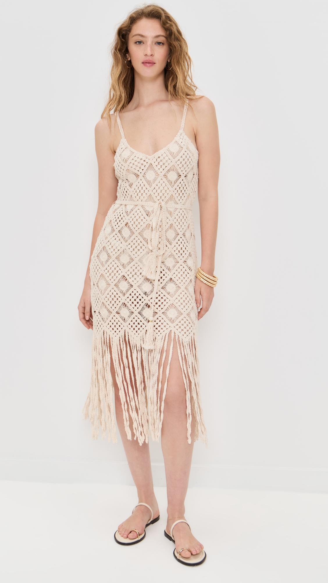 haleigh diamond over the shoulder midi dress