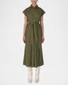 haley short-sleeve maxi shirtdress