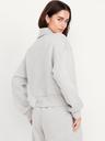 half-zip bounce fleece pullover sweatshirt