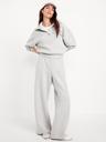 half-zip bounce fleece pullover sweatshirt