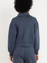half-zip bounce fleece pullover sweatshirt