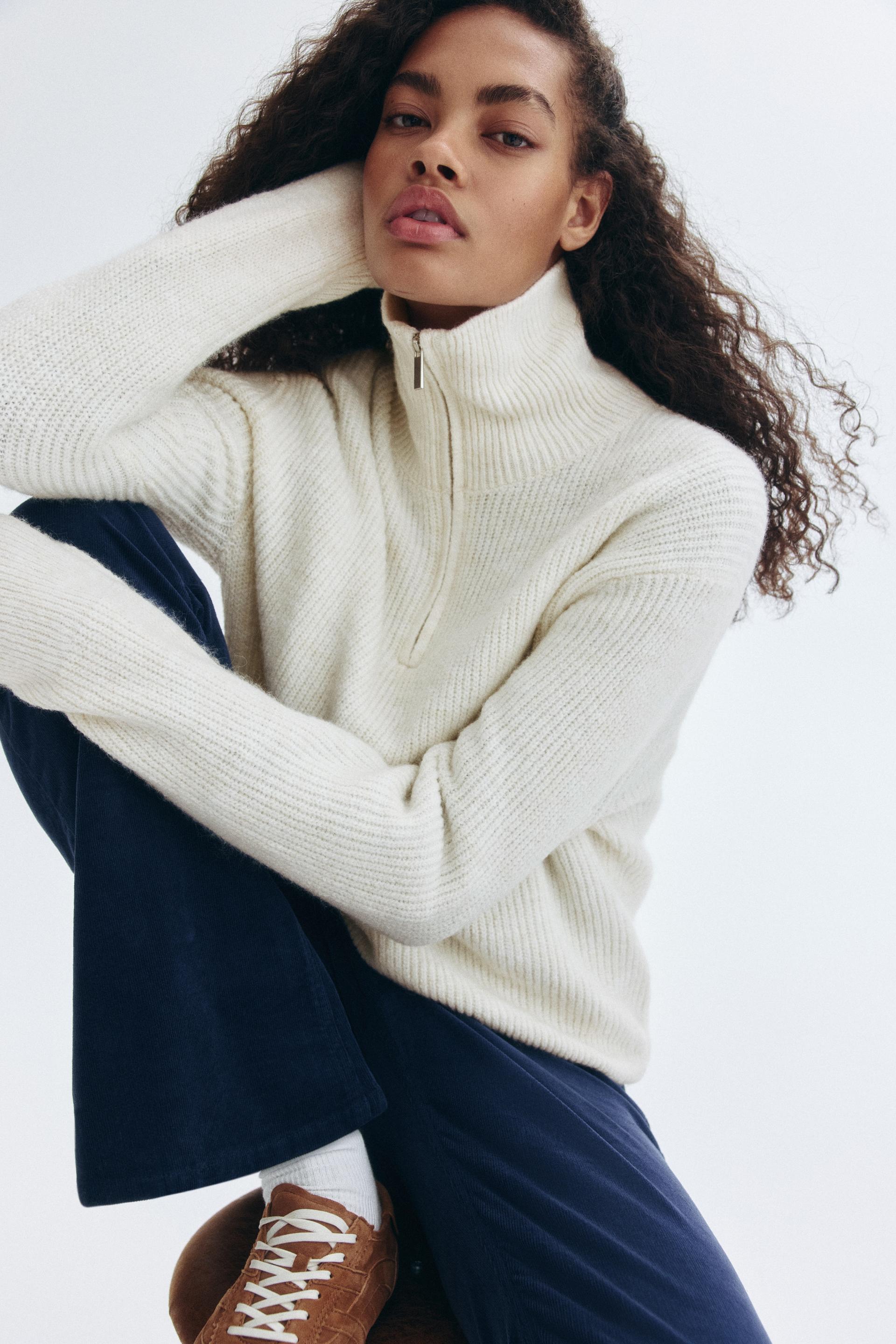 half-zip sweater