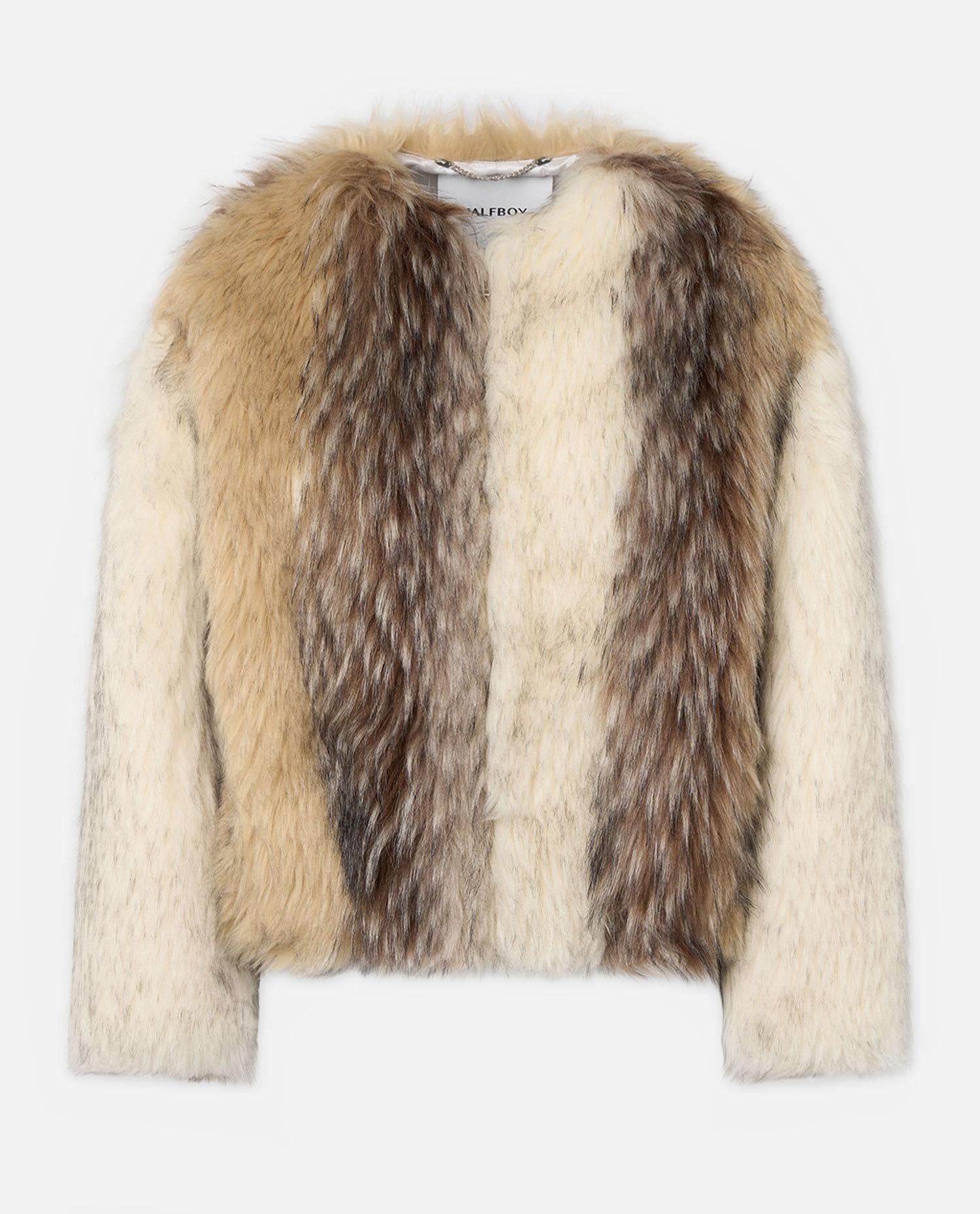 halfboy faux-fur bomber