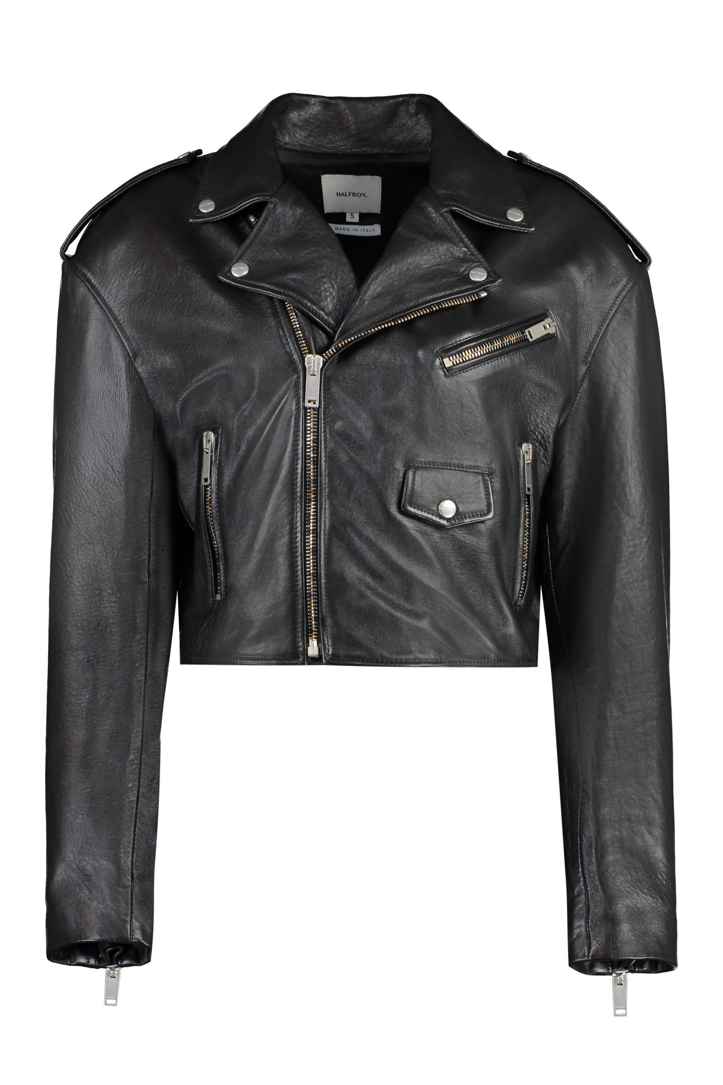 halfboy leather jacket