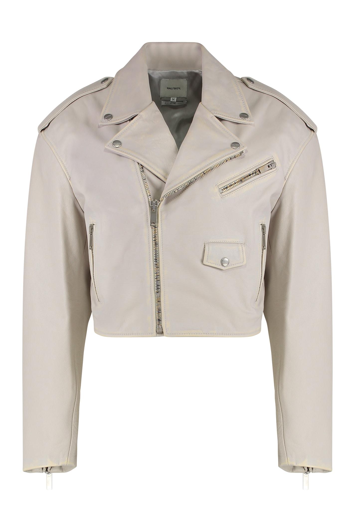 halfboy leather jacket