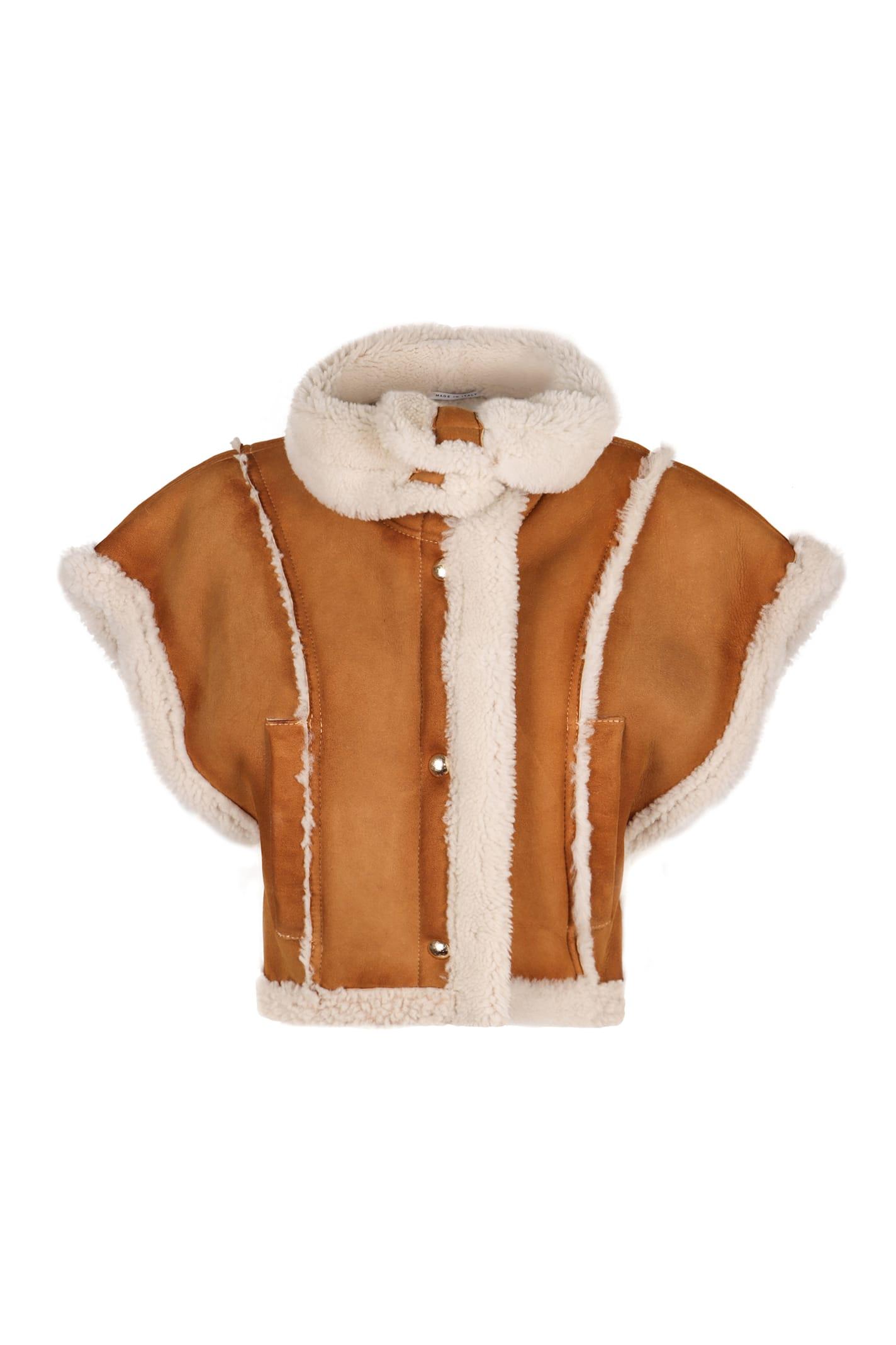 halfboy short sheepskin jacket