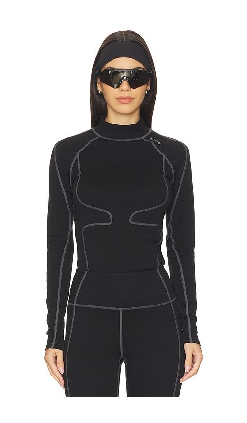 halfdays fay top in black.