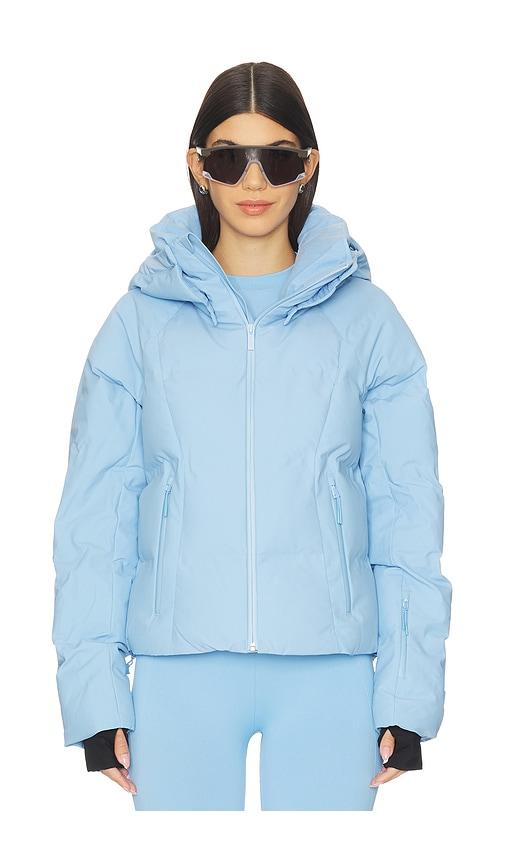 halfdays georgie jacket in baby blue.
