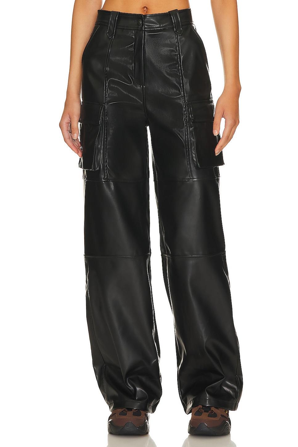 halley faux leather pant
