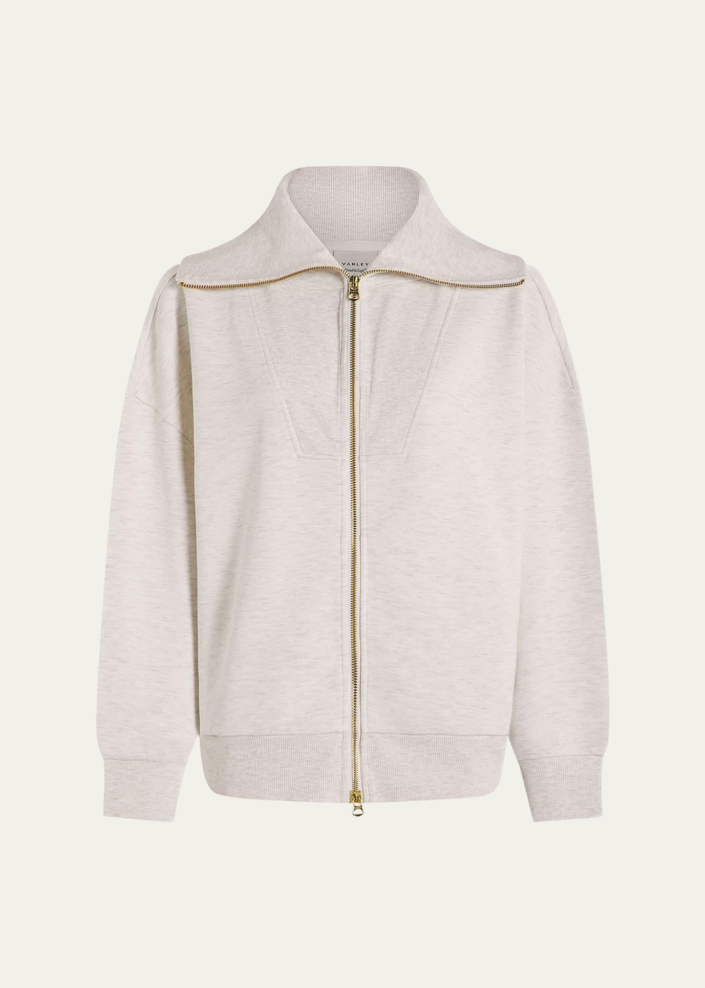 halley zip-front sweatshirt