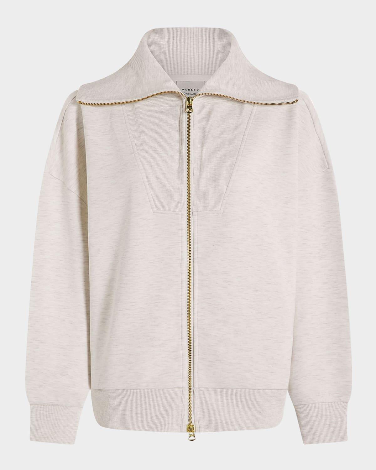 halley zip-front sweatshirt