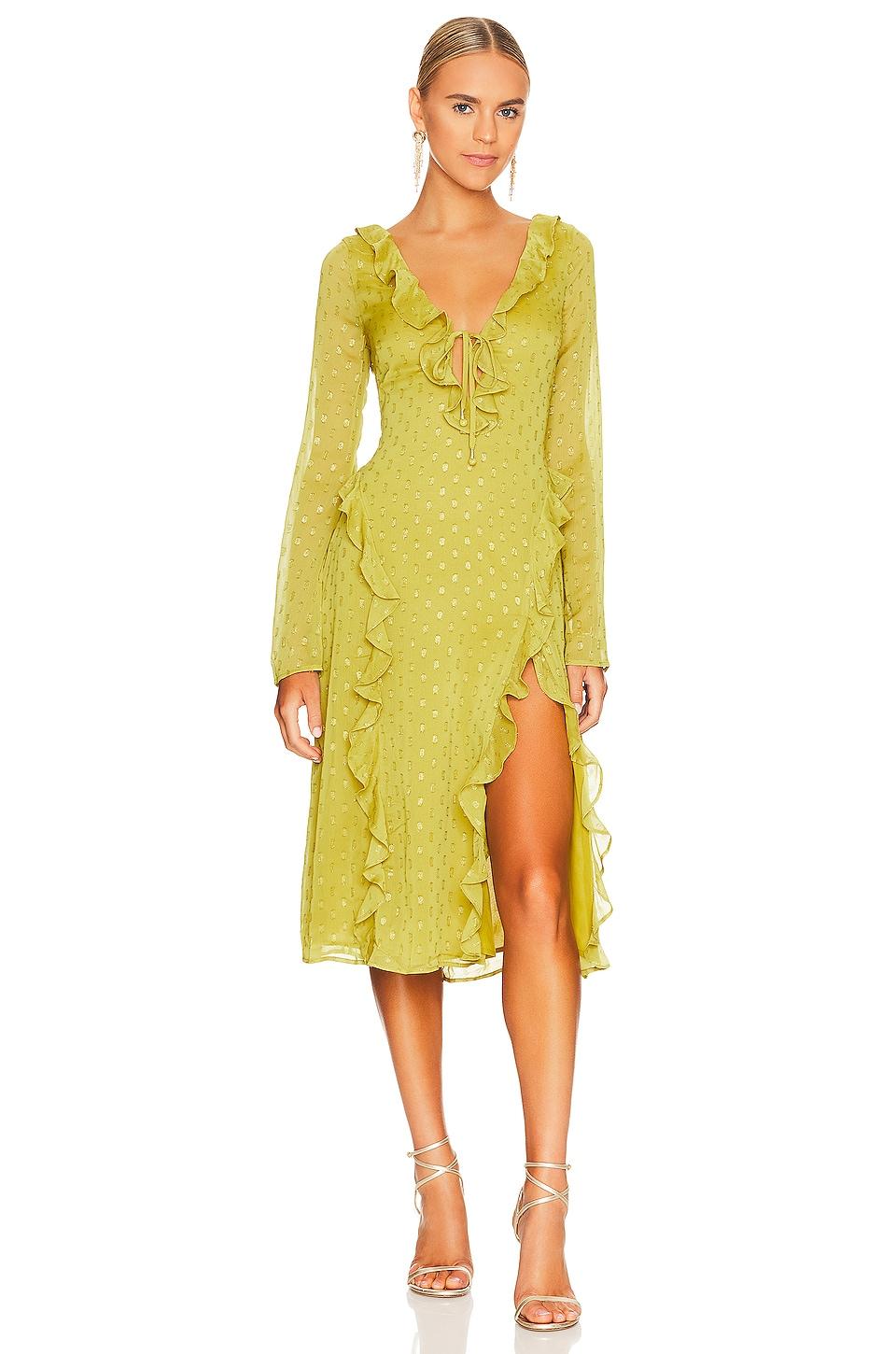 hallie midi dress