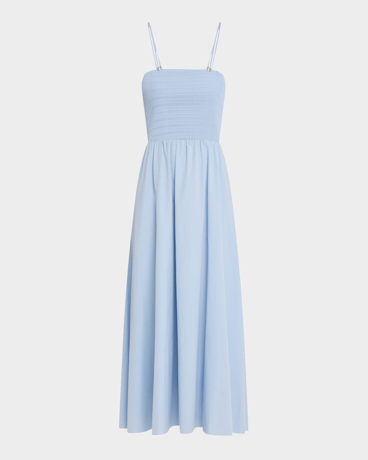 hallie poplin midi dress