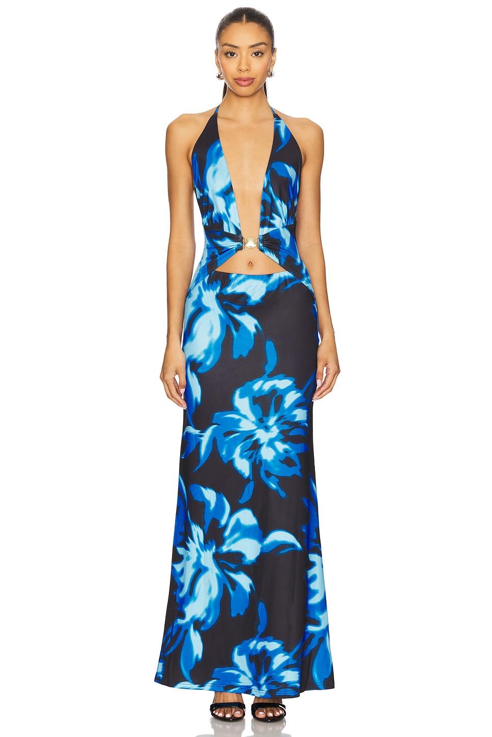 halston maxi dress