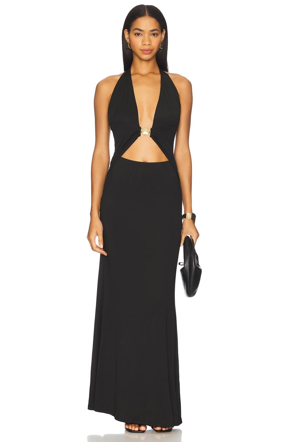 halston maxi dress