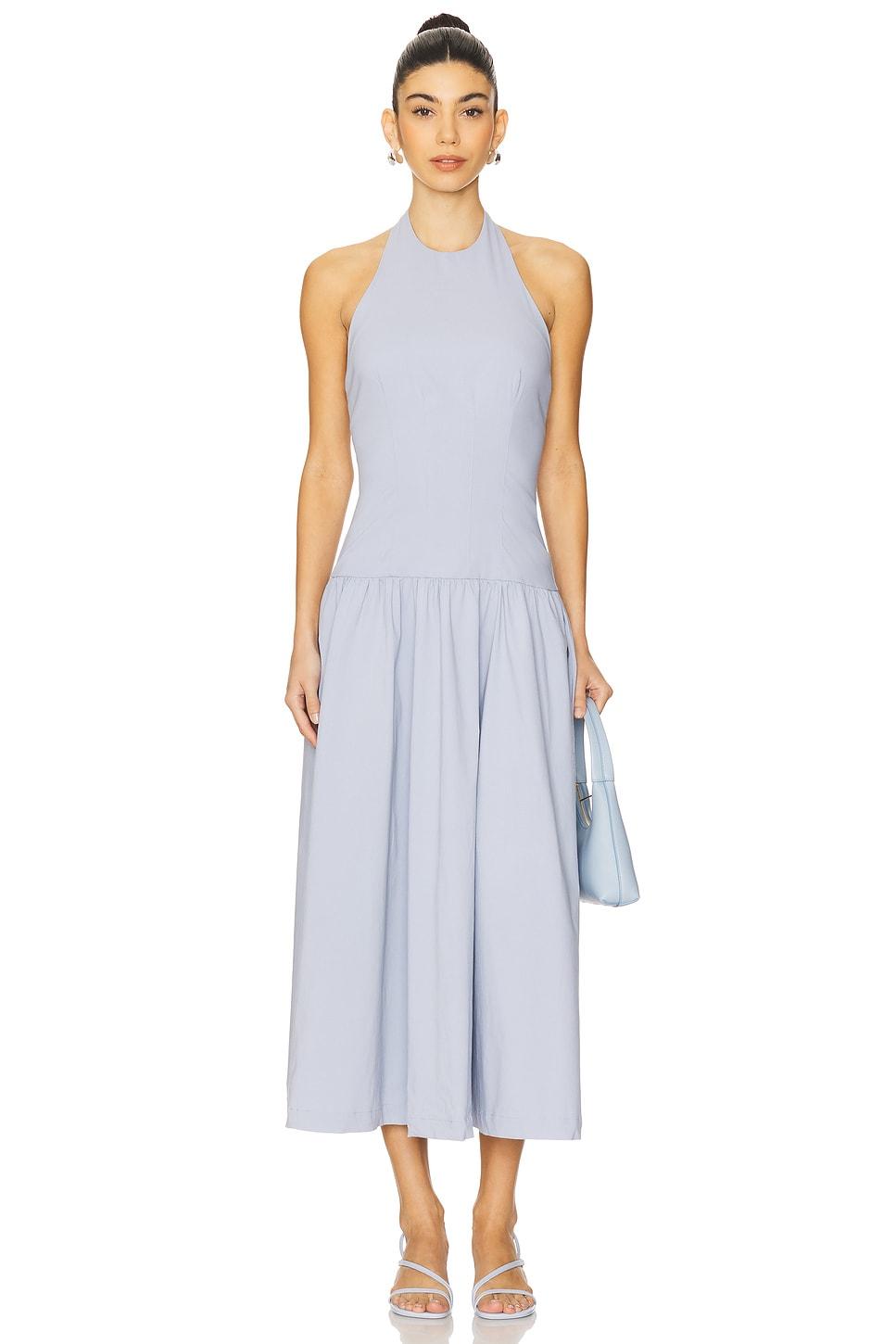 halter corset midi dress