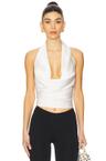 halter cowl neck top