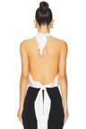 halter cowl neck top