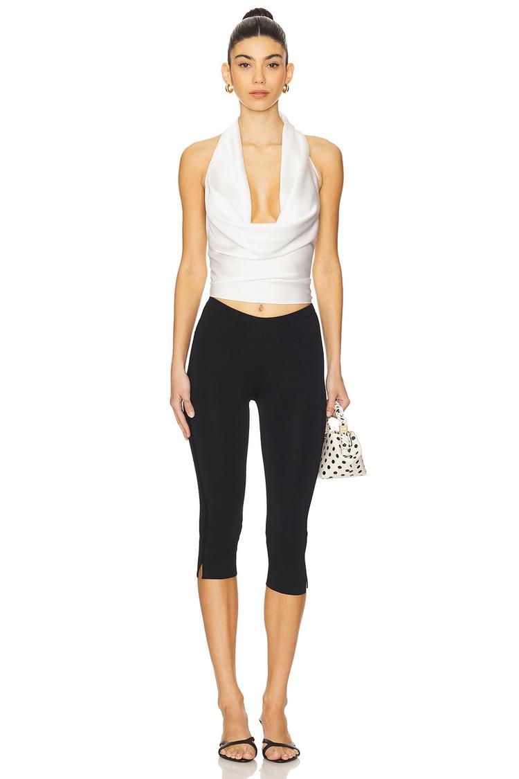 halter cowl neck top