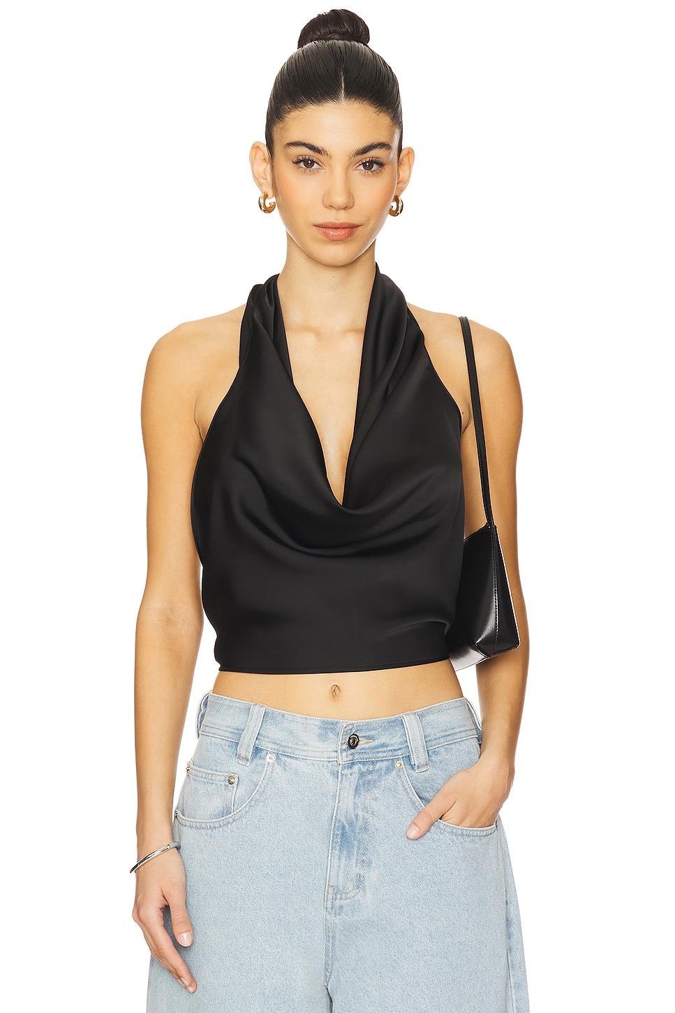halter cowl neck top
