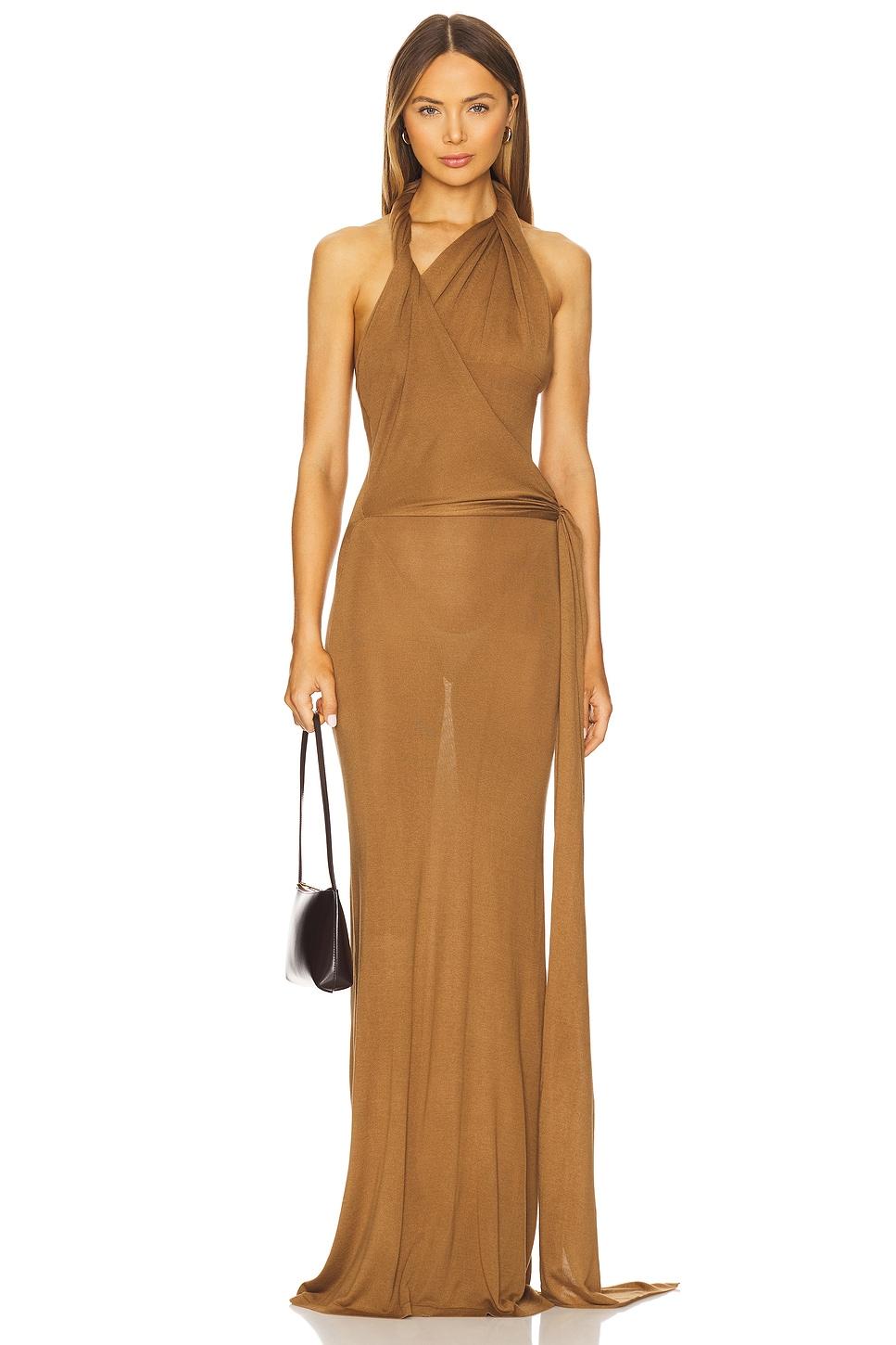 halter maxi dress