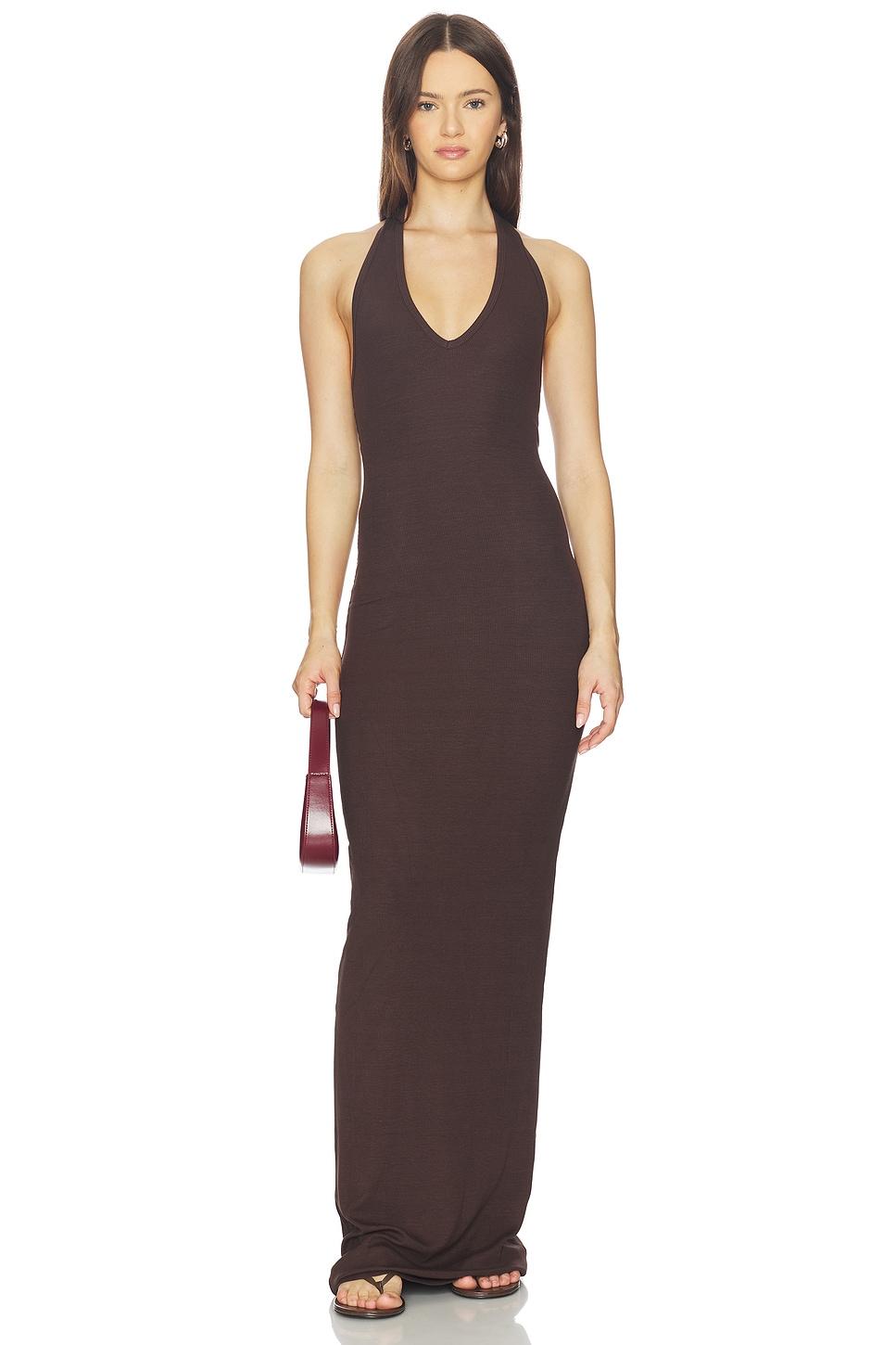 halter maxi dress