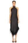 halter midi dress