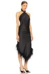 halter midi dress