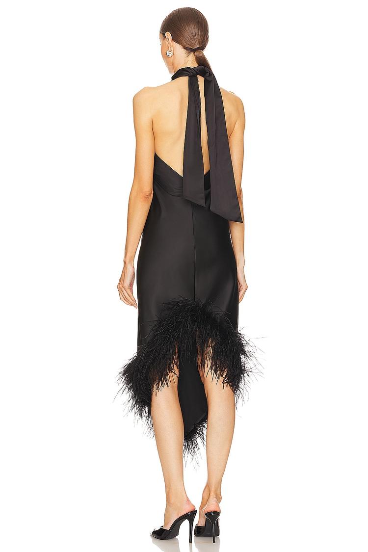 halter midi dress