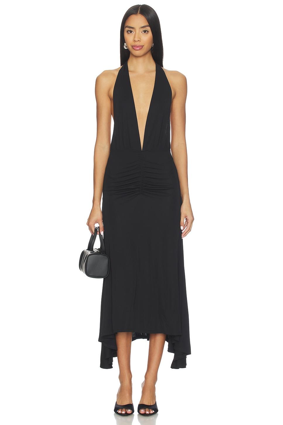 halter midi dress