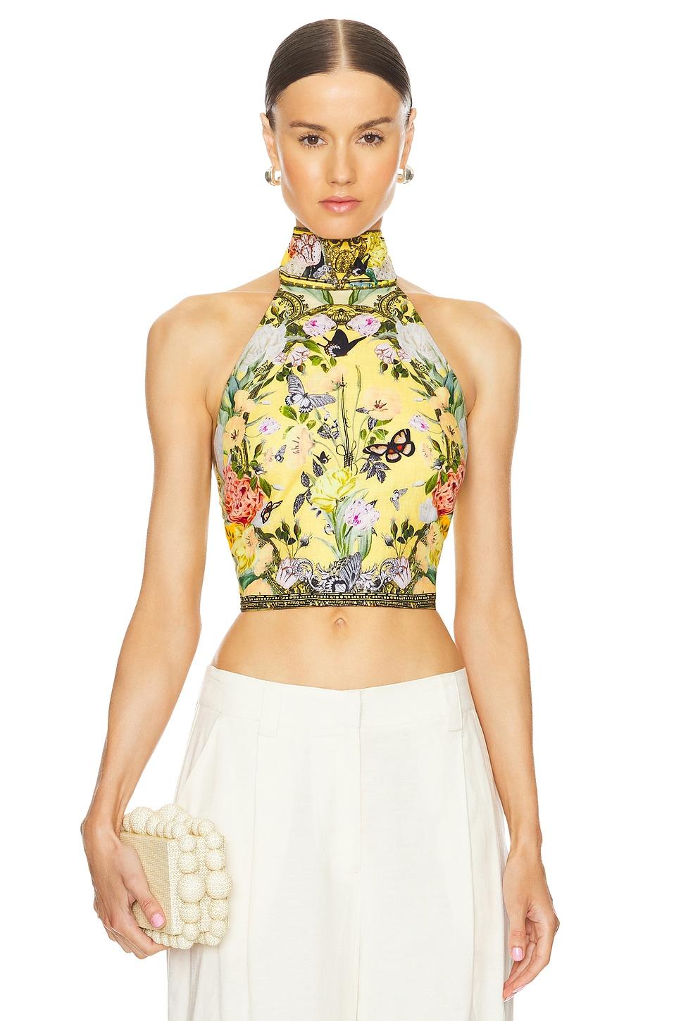 halter tie back top