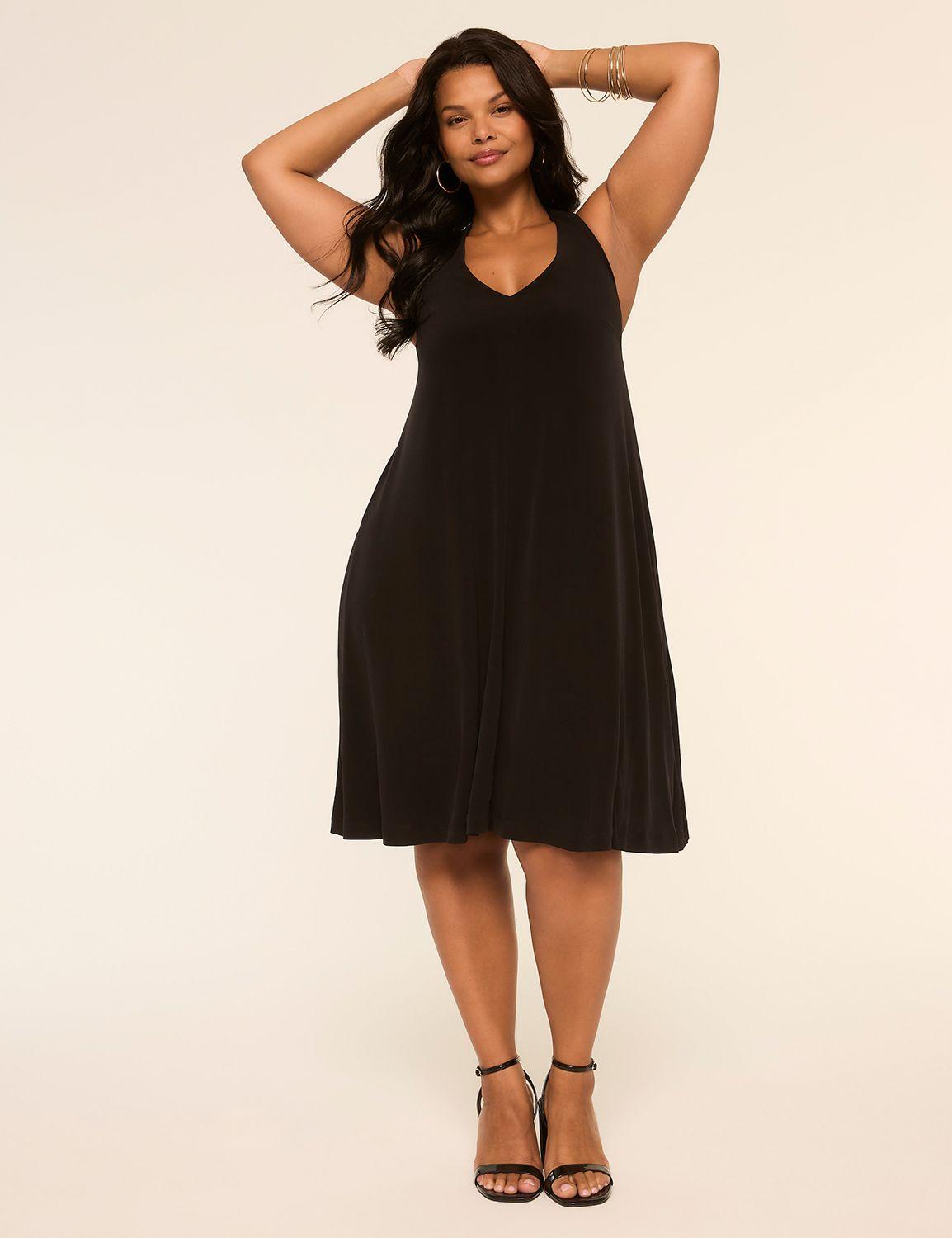 halter tie-neck dress