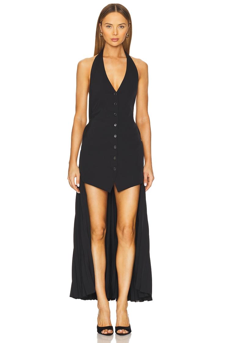 halter vest dress
