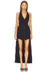 halter vest dress