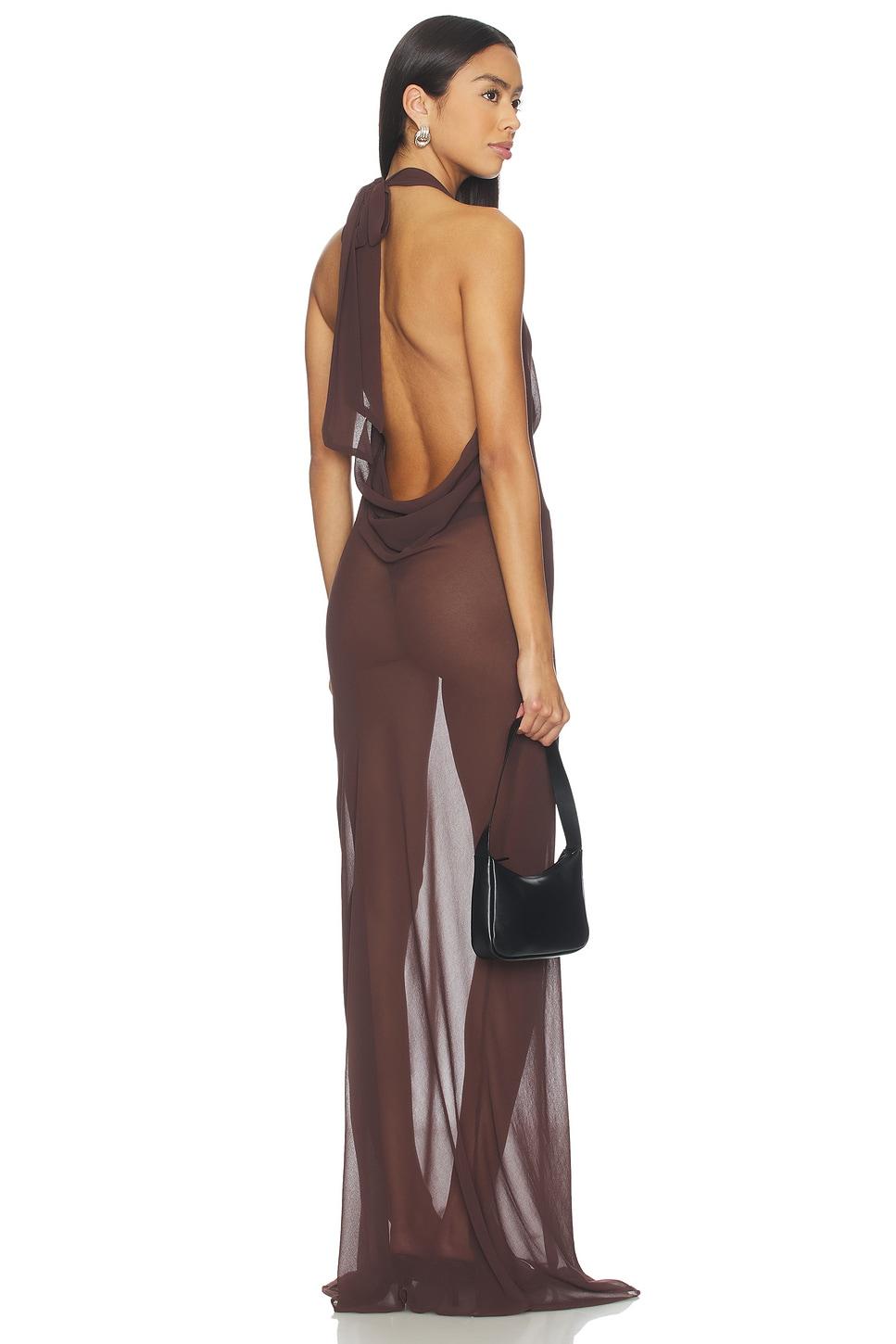 halterneck maxi dress