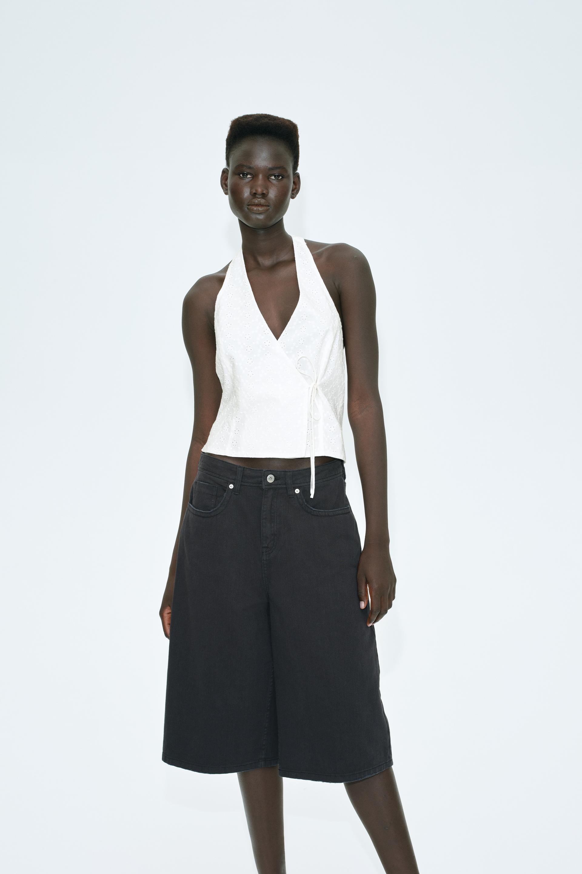 halterneck wrap top