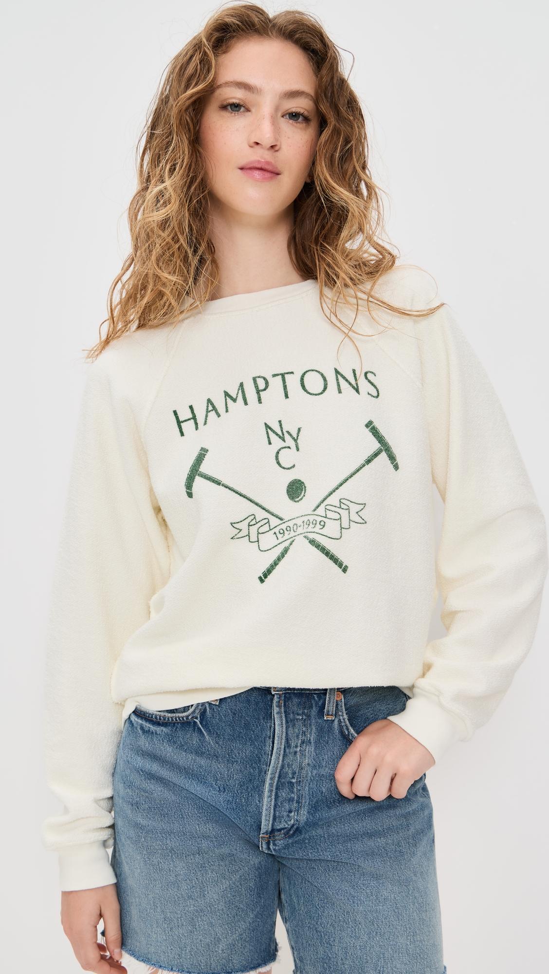 hamptons inside out fleece sweatshirt