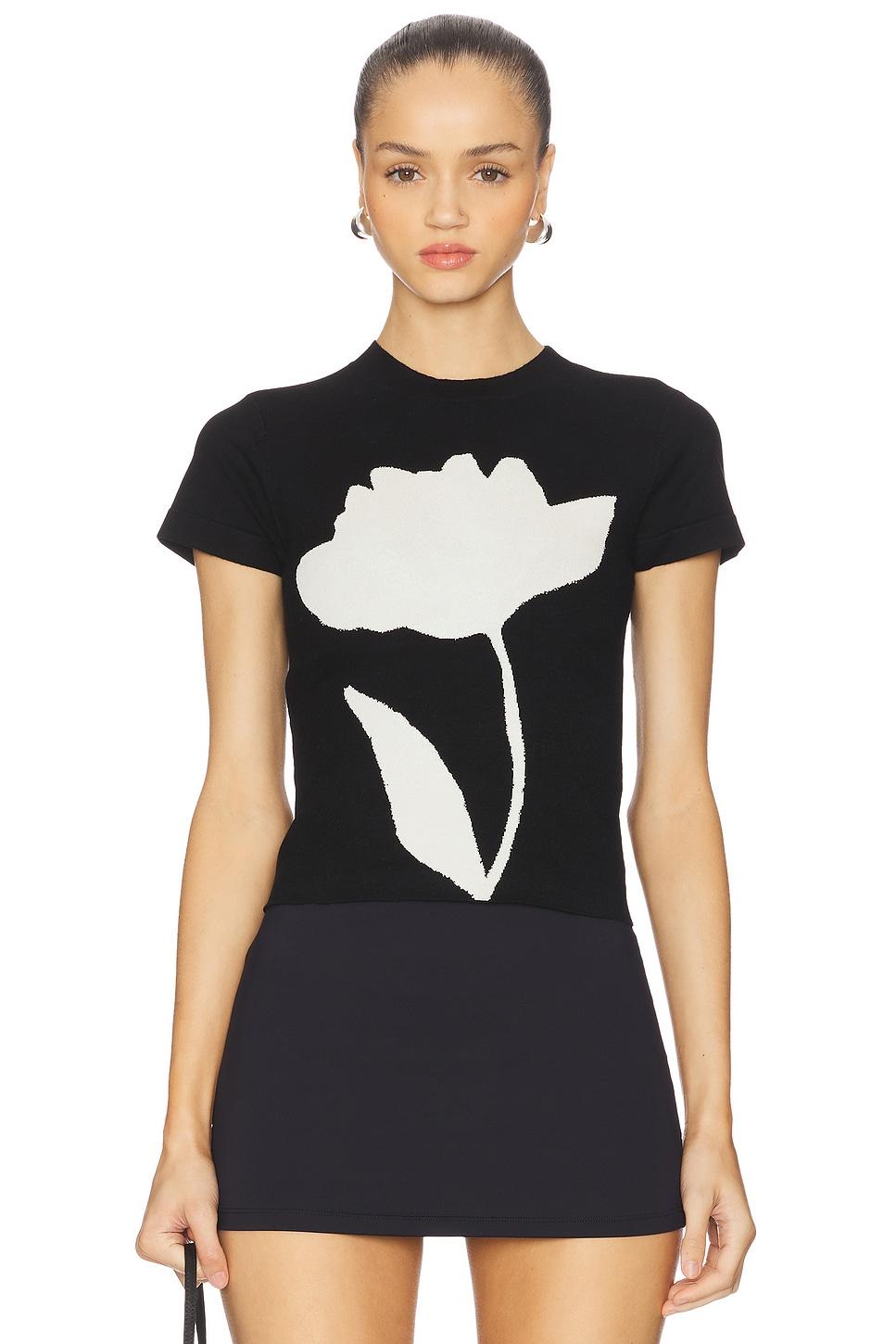 hana uv reactive flower tshirt