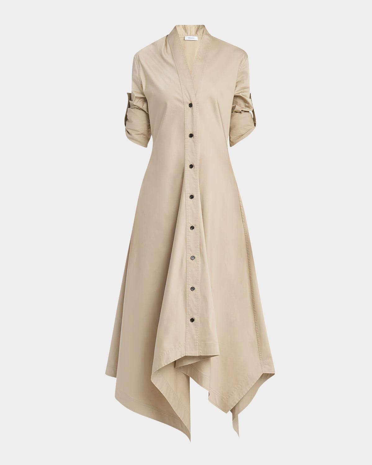 handkerchief cotton poplin dress