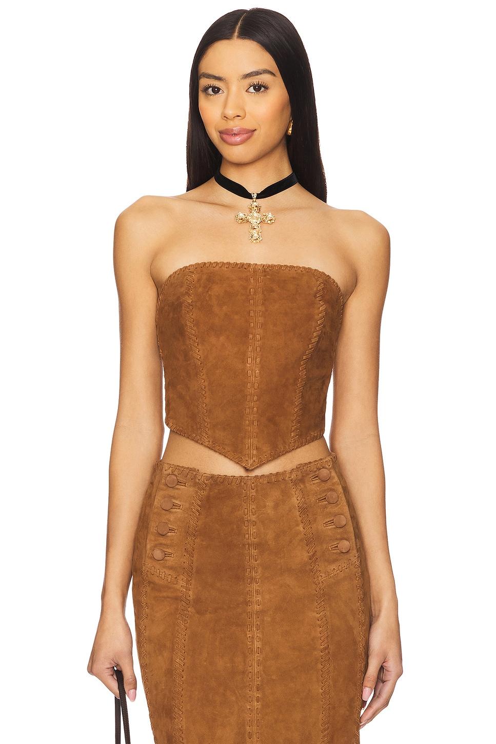 handkerchief leather top